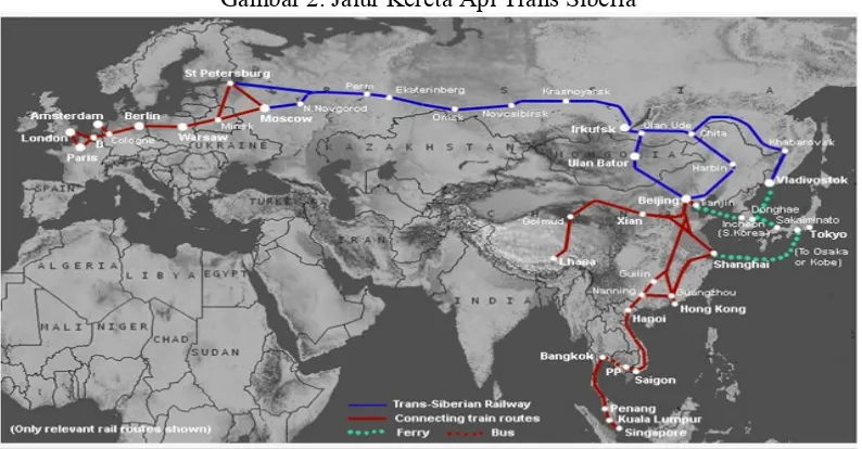 Gambar 2. Jalur Kereta Api Trans Siberia