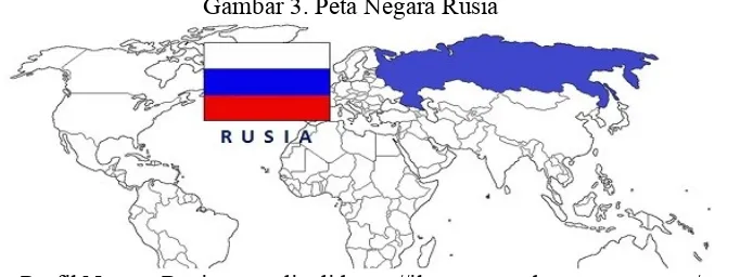 Gambar 3. Peta Negara Rusia