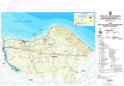 Gambar 3.1. Peta Struktur Ruang Wilayah Kabupaten Rembang 