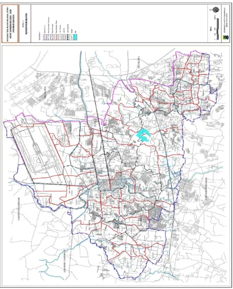 Gambar 4.1 Peta Administrasi Kota Tangerang