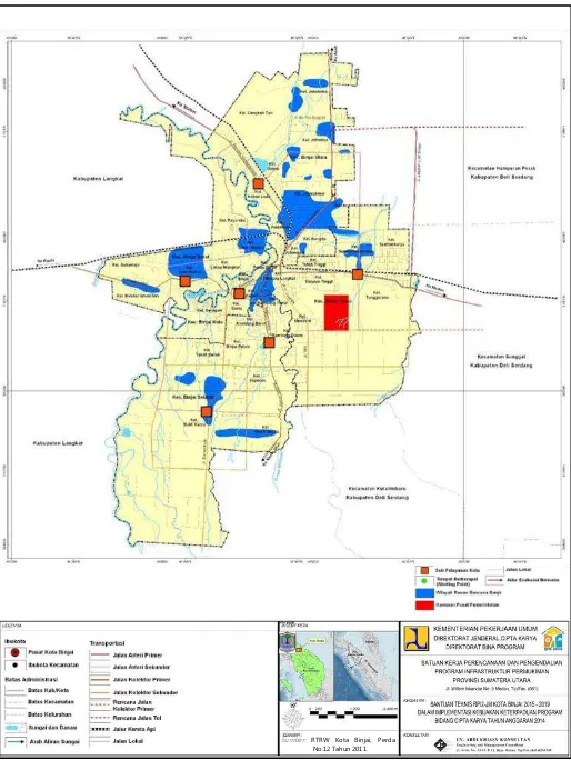 Gambar 4.3.  Peta Geologi Rawan Bencana Banjir di Kota Binjai