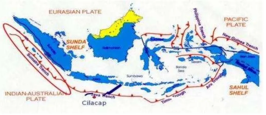 Gambar 3. 3 Jalur Pergerakan Lempeng Tektonik 