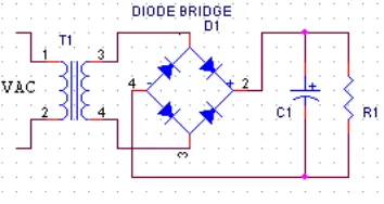 Gambar 18. Rangkaian Penyearah Sistem Jembatan (Pratomo,dkk, 1988) 