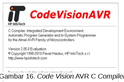 Gambar 16. Code Vision AVR C Compiler
