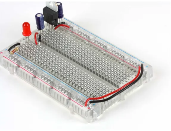 Figure 1-2. Breadboard ready to be powered up