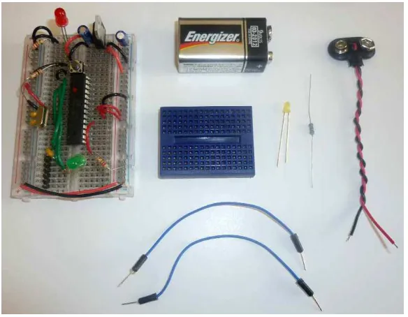 Figure 3-1. Components required to assemble circuit for Subtask 1