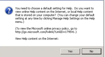 FIGURE 3-1 The SQL Server 2012 Online Help Consent dialog box displays the first time you open SQL Server Books Online .