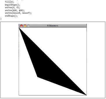 Figure 3-6. Creating vertices and a fill