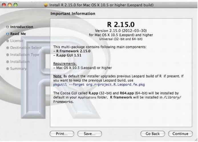 Figure 2-21.R installer for Mac