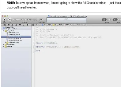 Figure 1–8. Editing the STViewController.h file 