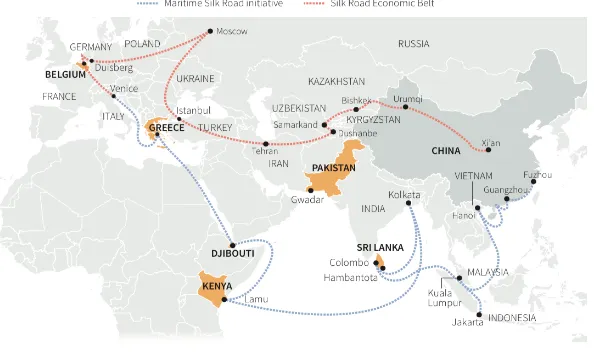 Gambar III.C.3.3 Peta Jalur Maritime Silk Road Cina