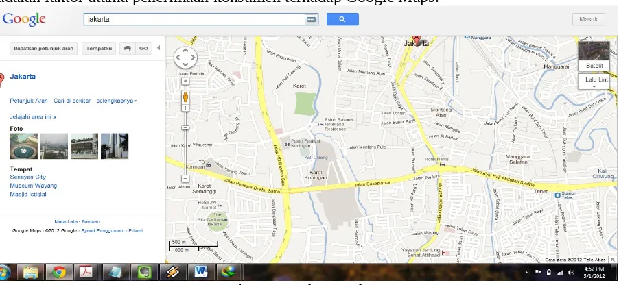 Gambar 4. Tampilan Google Maps