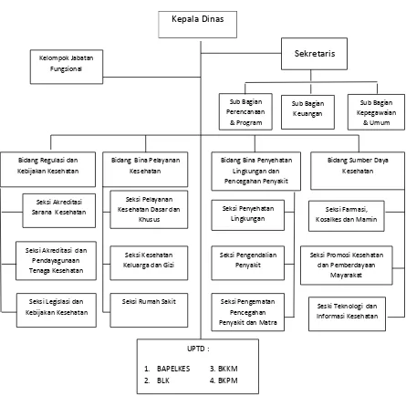 Gambar 2.1 Struktur Organisasi Dinas Kesehatan Jawa Barat 