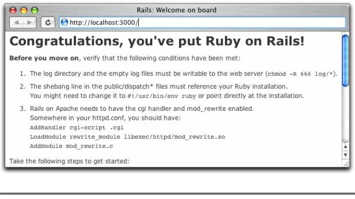 Figure 4.1: Newly Created Rails Application