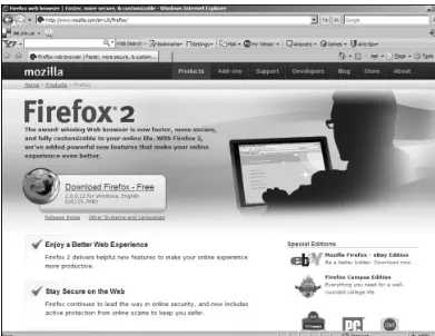 Figure 1.4The Mozilla Firefox Web browser