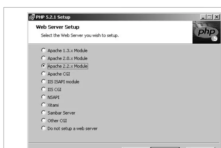 Figure 2-12. The Web Server Setup dialog