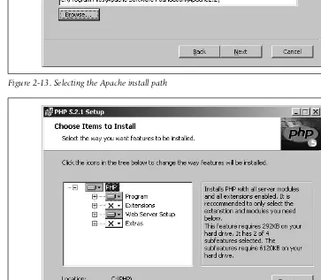 Figure 2-13. Selecting the Apache install path