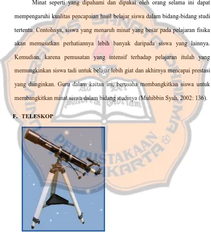 Gambar 1. Contoh teleskop 