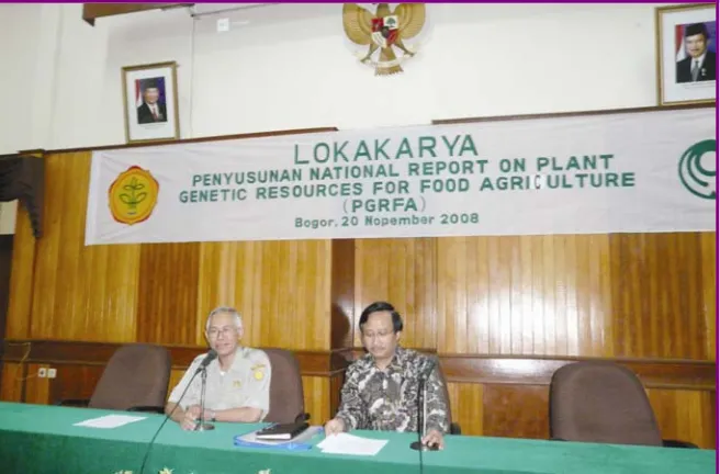 Gambar 1. Lokakarya Penyusunan National Report on Plant Genetic Resources.  
