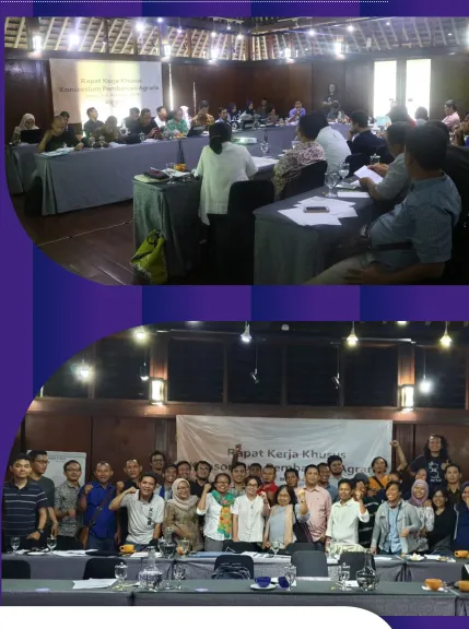 Gambar 10: Rapat Kerja Khusus KPA Menanggapi Isi Perpres Reforma Agraria di Bogor, 5-6 November 2018 [Foto: KPA]
