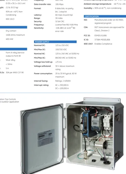 Figure 5.Distributed Generation Trip Controls 