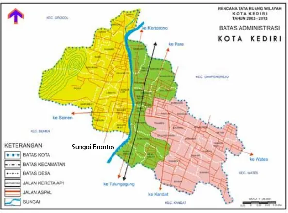 Gambar 4.2. Peta Kabupaten Kediri 