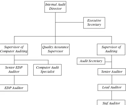 Gambar 1.4. Internal auditor dipimpin oleh seorang direktur internal audit 