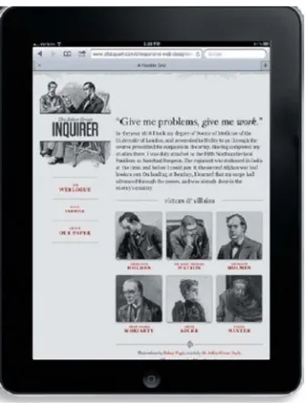 Figure 1-23. The same responsive site on a smartphone