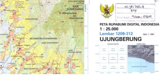 Gambar 2.2 Peta Gunung Manglayang 