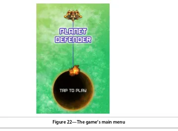 Figure 22—The game’s main menu