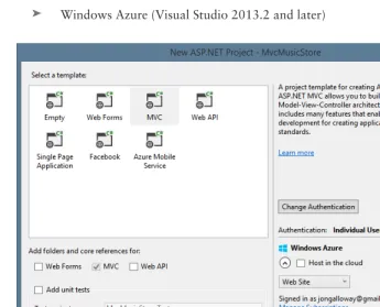 FIGURE 1-6The fi rst two selections (Select a Template and Add Folders and Core References For) work together