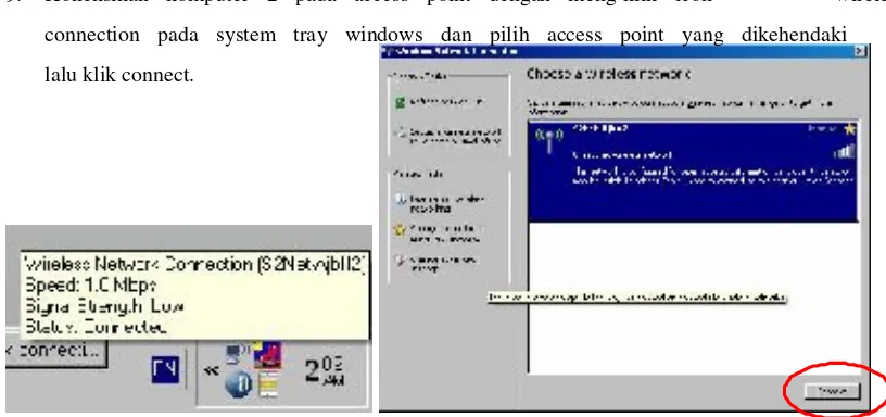 Gambar Cara mensetting DHCP Server pada akses point 
