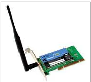 Gambar 21. Wireless LAN Card dengan Antena Luar  