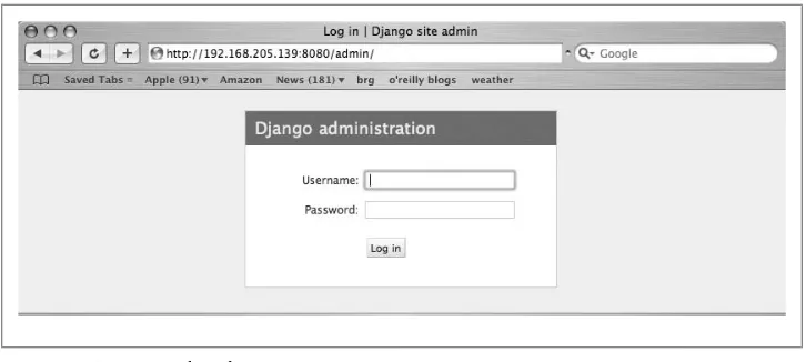 Figure 11-7. Django admin login