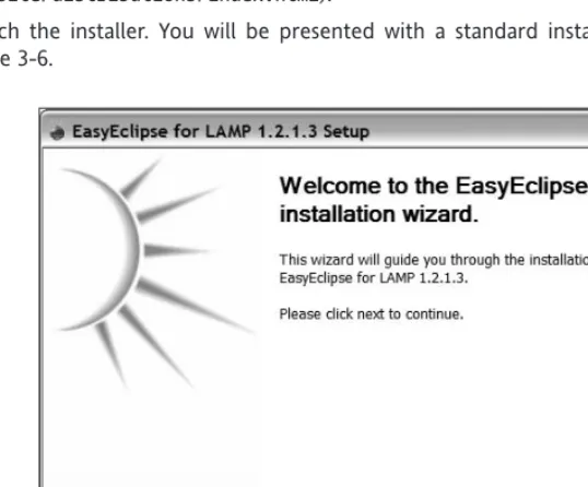 Figure 3-6.Figure 3-6. The installation wizard of Easy Eclipse on Windows