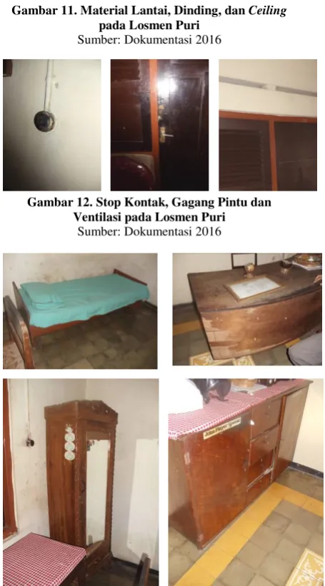 Gambar 11. Material Lantai, Dinding, dan Ceiling 