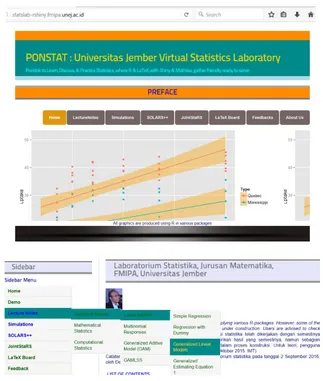 Gambar  3.1 Tampilan Laman Utama dari Virtual Statistics Laboratory 