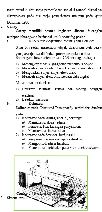 Gambar 2.4 Pesawat CT Scan  (Ballinger, 1995)