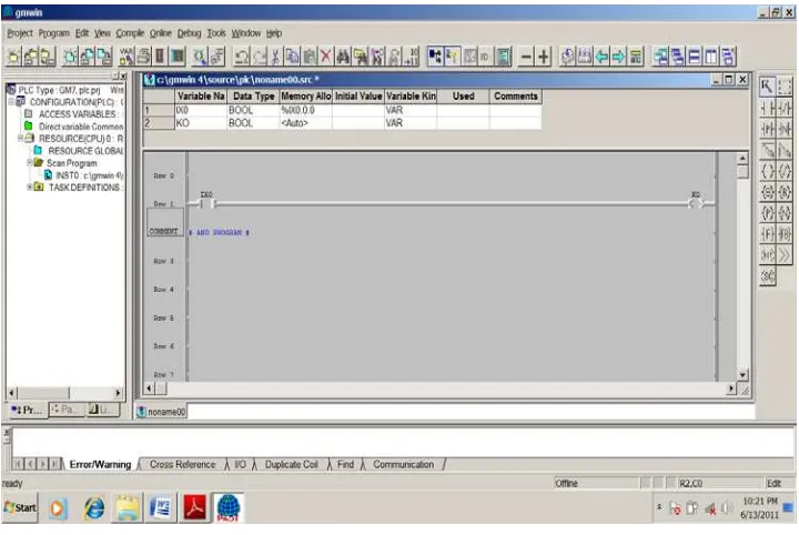 Gambar 3.1 Tampilan GMWIN pada system operasi Windows 7 