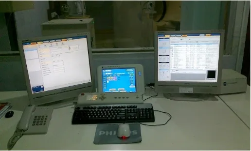 Gambar 3.2 Komputer dan Konsul Pesawat MSCT256 Slice Merk Philips di Unit Radiologi