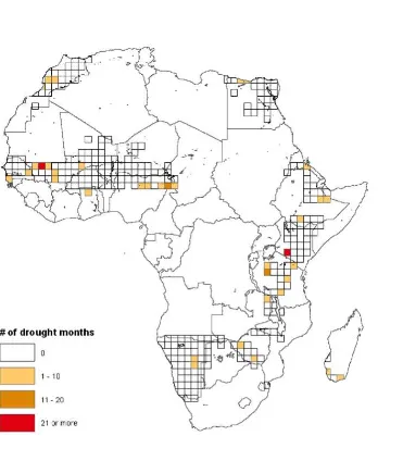 Figure 3: Number of Drought Months in the Sample