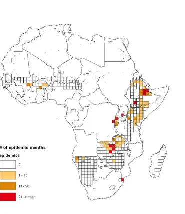 Figure 5: Number of Malaria Epidemic Months in the Sample