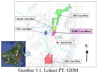 Gambar 3.2. Tatanan geologi regional Kalimantan (Sumber : Draft Laporan Akhir Kajian Kelayakan Tambang Bawah Tanah PT.GDM, 2012) 
