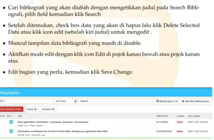 Gambar 4.8: Bibliographic list