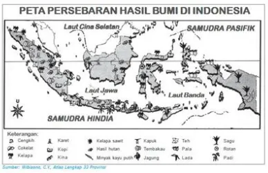 Gambar 1. Persebaran Pertanian di Indonesia 
