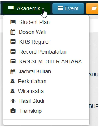 Gambar 19. Sub-menu Dosen Wali 