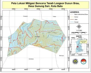 Gambar. 1.1 Peta Lokasi penelitian (Digitasi oleh HMJ Geografi Volcano UM) 