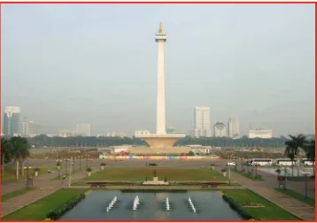 Gambar 4.4  Monumen Nasional (Monas) merupakan ikon Kota Jakarta sebagai Ibu Kota Negara dan Daerah Khusus.