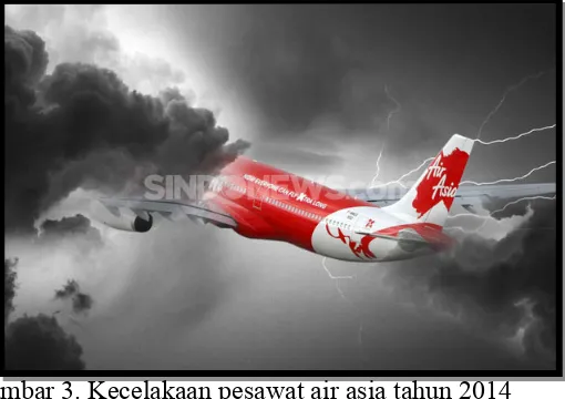 Gambar 3. Kecelakaan pesawat air asia tahun 2014