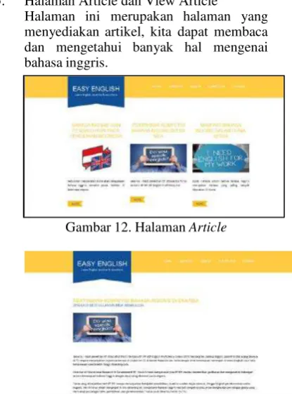 Gambar 12. Halaman Article 